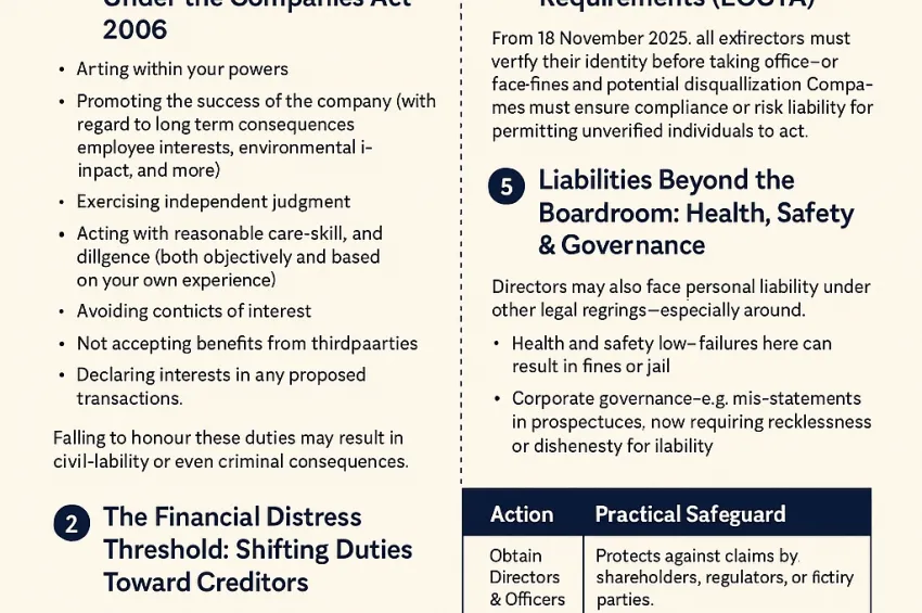 Director Duties in 2025: Avoiding Personal Liability Under the Companies Act