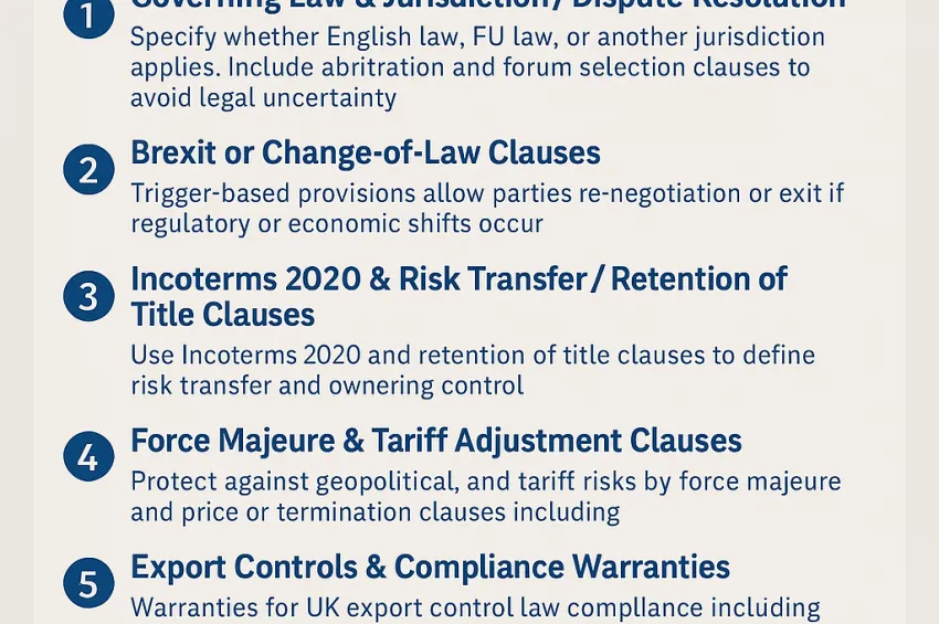 Cross-Border Trading Post-Brexit: Key Contract Clauses for International Deals